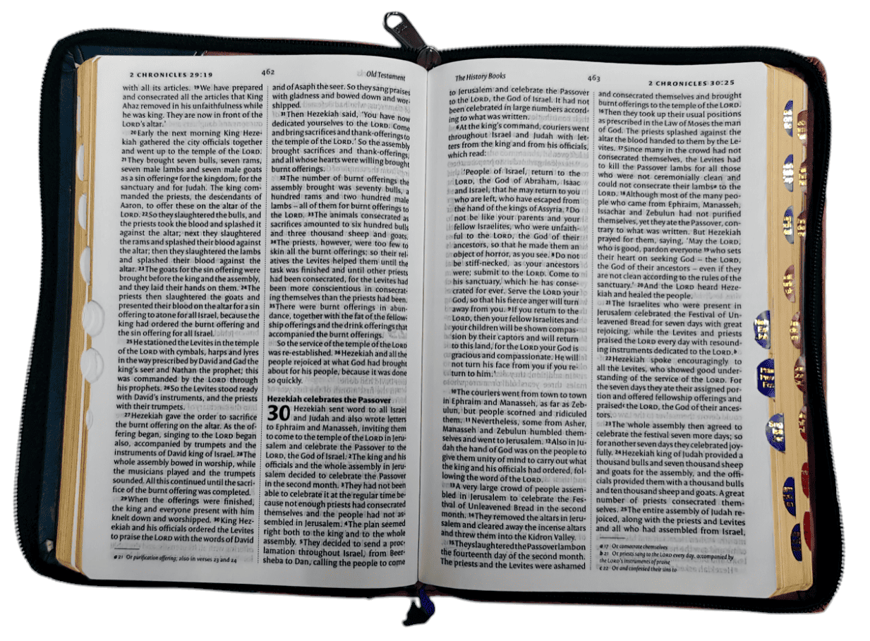 "NIV English Bible with Zip Cover – Premium Quality and Durable Design"