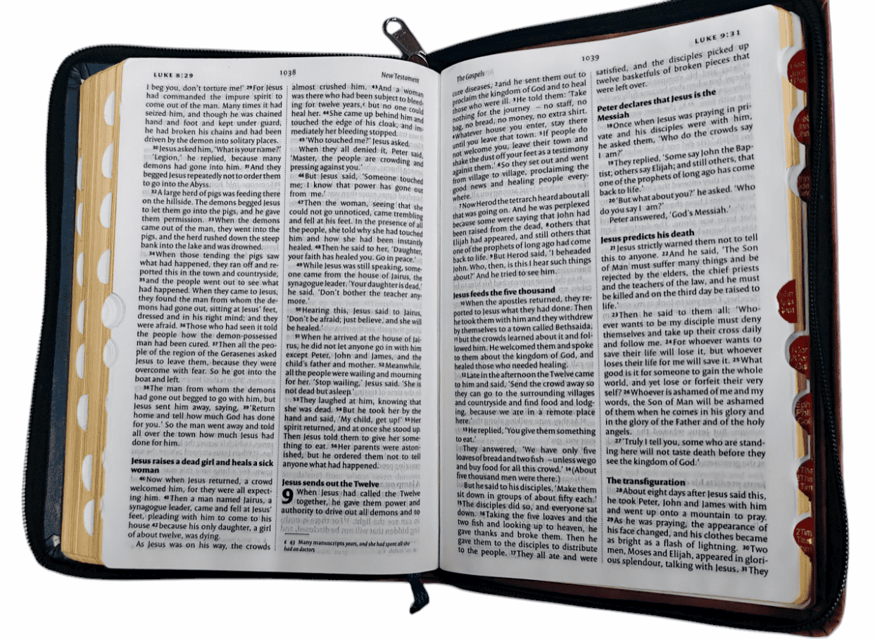 "NIV English Bible with Zip Cover – Premium Quality and Durable Design"