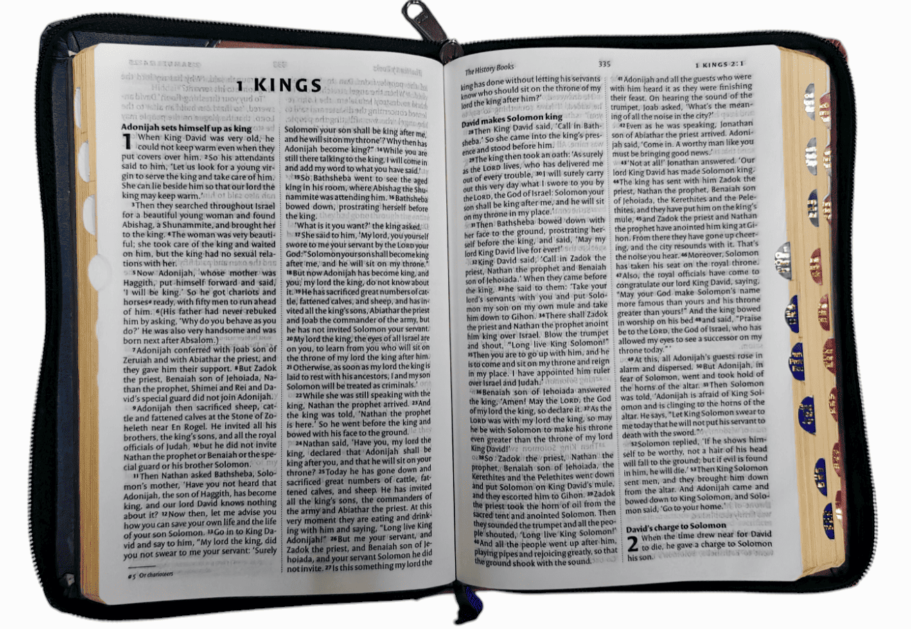 "NIV English Bible with Zip Cover – Premium Quality and Durable Design"