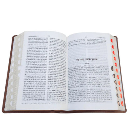 Hindi Bible | with Thumb Index | Brown Color Bound | Amity Edition