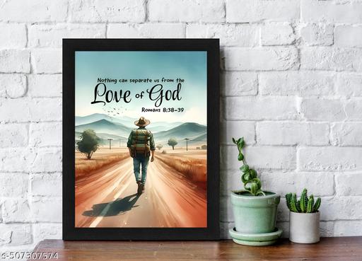 Romans 8:38-39 Christian Wall Frame