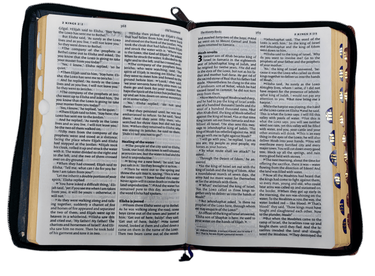 "NIV English Bible with Zip Cover – Premium Quality and Durable Design"