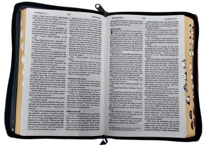 "NIV English Bible with Zip Cover – Premium Quality and Durable Design"
