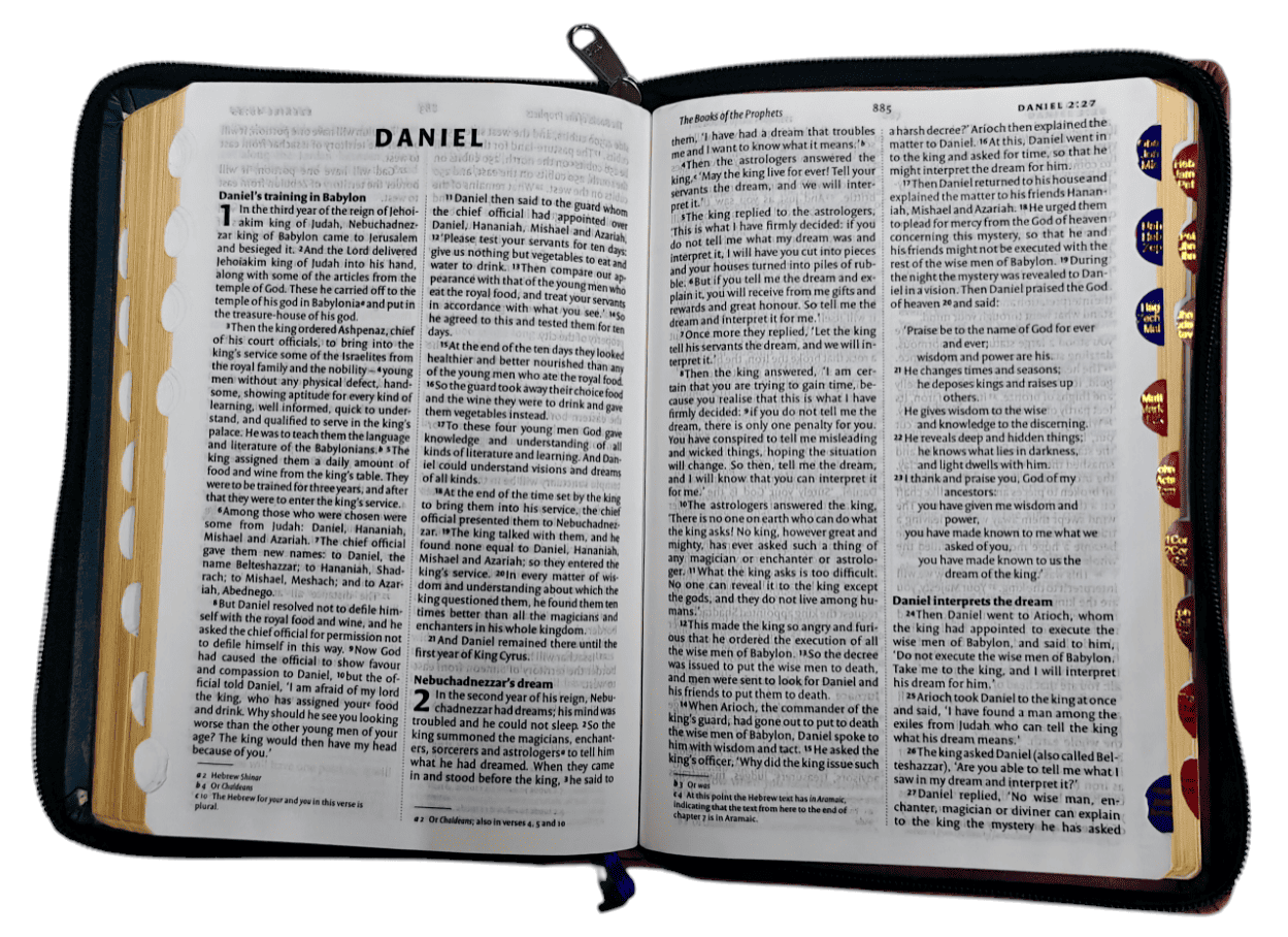 "NIV English Bible with Zip Cover – Premium Quality and Durable Design"