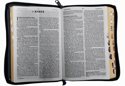 "NIV English Bible with Zip Cover – Premium Quality and Durable Design"