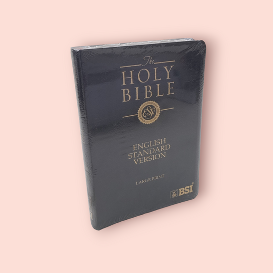 The Holy English Standard Version Bible Golden Edge Black Color Bound
