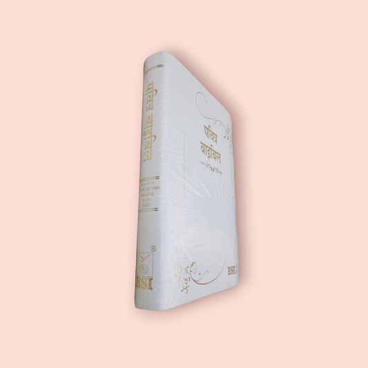 Marriage Hindi Bible | With Thumb Index | White Color Edition | Thumb Index | Korean Printed Edition (KBS) | Golden Edge | Medium Size | With Attractive Design | In Hindi