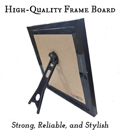 English Bible Verse Frame Board – 8x8 Inch Size, Top-Quality Design