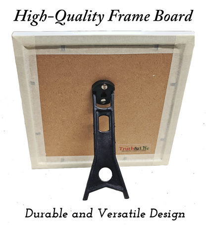 English Bible Verse Frame Board – 8x8 Inch Size, Top-Quality Design