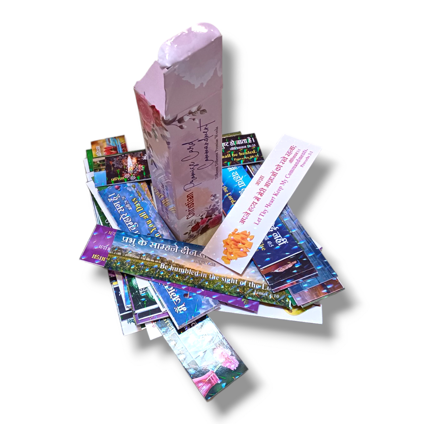 Promise Card's | Double Side Promise Word's | 100 Different Promise Card's In a Box | 3D Effect