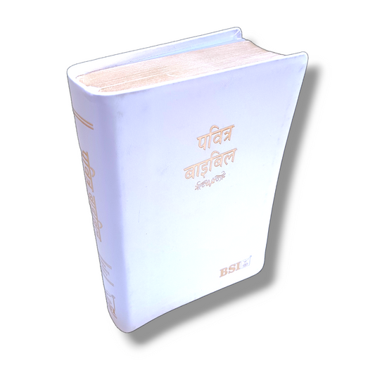 BSI Hindi Bible | In Pure White Color Edition | With Thumb Index | Golden Edge | Amity Edition | New Edition
