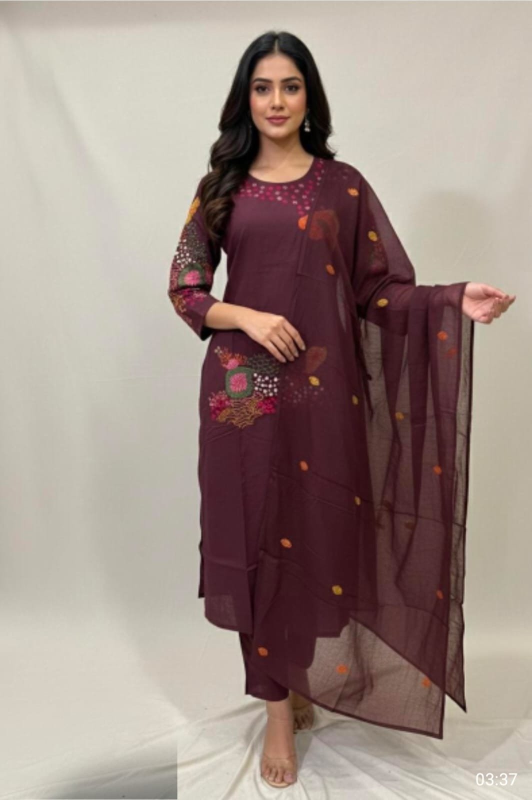 Pure Mul Cotton Designer Suit β Elegant Embroidery Collection auto draft