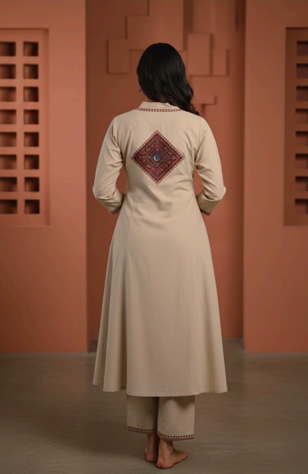 ✨ elegance in every detail – pure dabhu cotton set ✨