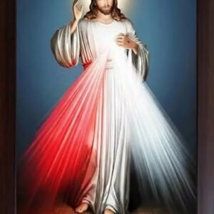 lord jesus christ religious wall poster for home decor | hd christian wall art for living room, bedroom & prayer room | 300 gsm photographic paper, 12 x 18 inches
