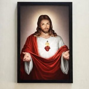 jesus christ photo wall decor for room & prayer room | christian religious wall art for bedroom, living room and home decoration