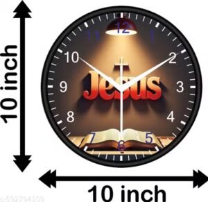 trending jesus christ wall clock for home decor | stylish christian religious wall clock for living room, bedroom & prayer room