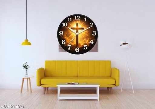 divine cross radiance wall clock | christian religious decorative wall clock for home, living room, bedroom & prayer room divine cross radiance wall clock | christian religious decorative wall clock for home, living room, bedroom & prayer room