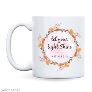 let your light shine bible verse printed coffee mug | inspirational christian quote mug | religious gift for men, women, family & friends