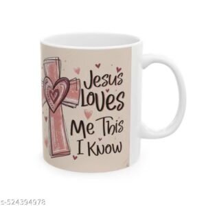 shahan jejes start day printed white ceramic coffee mug, 350ml | special gift for sister, girls and best friends
