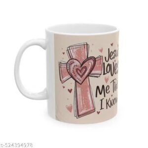 shahan jejes start day printed white ceramic coffee mug, 350ml | special gift for sister, girls and best friends