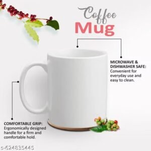 giftweb merry christmas printed ceramic coffee mug, 325 ml | festive holiday gift for family, friends and coffee lovers