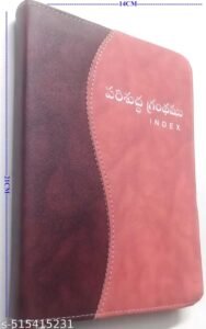 holy bible telugu – medium size with index | telugu holy bible for daily reading, prayer, worship and bible study