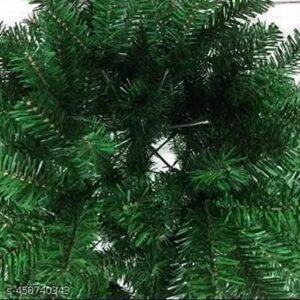 artificial christmas tree 5 feet tall with metal stand, festive decorative tree for home, office, living room and christmas celebrations