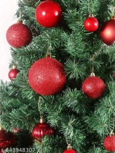 ks pack of 24 red christmas tree ornaments, 3.8 cm plastic hanging balls for christmas tree decoration, home, office, church and festive decor