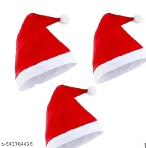 santa claus hat | red christmas cap for holiday parties, festive celebrations & christmas costume accessories