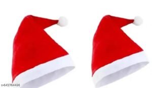 santa claus hat | red christmas cap for holiday parties, festive celebrations & christmas costume accessories