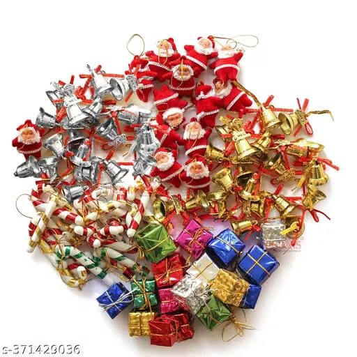 pack of 30 christmas tree decoration ornaments | hanging accessories combo set for home, office & festive décor pack of 30 christmas tree decoration ornaments | hanging accessories combo set for home, office & festive décor