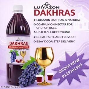 Dakhras Holy Communion Nectar Natural Grape Juice | Church Communion Juice | Pack of 1 dakhras holy communion nectar natural grape juice | church communion juice | pack of 1