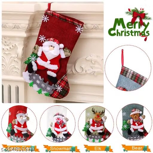 set of 4 linen christmas stockings 🎄 | 10 inch hanging christmas decorations | christmas home decor set of 4 linen christmas stockings 🎄 | 10 inch hanging christmas decorations | christmas home decor