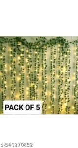 mata ji enterprises 7 feet money plant string lights | 30 led warm white battery lights | home & bedroom decor